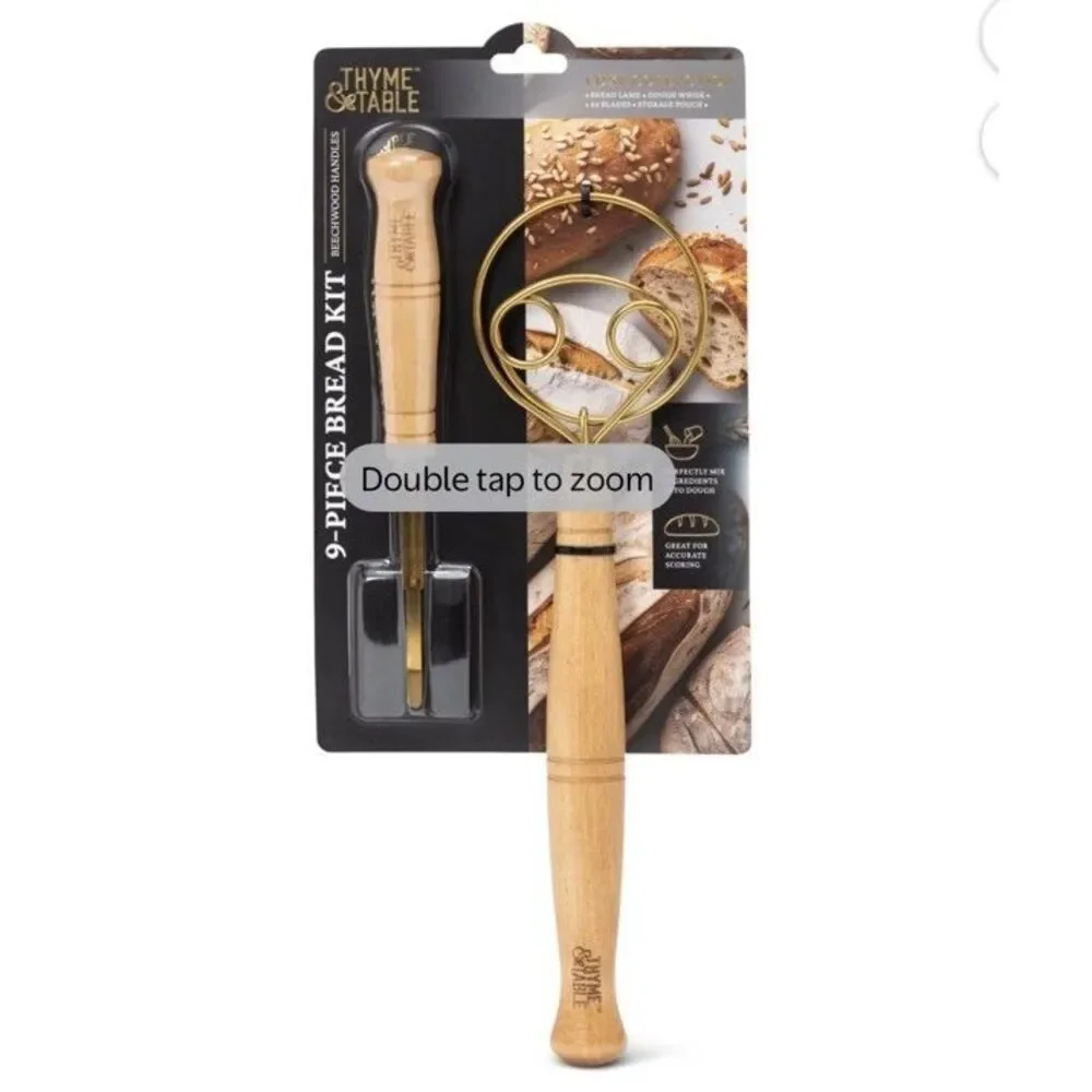 Baker Baking Tool Bread Kit Lame Sourdough‎ Scraper Gift Dough Whisk Artisan NEW